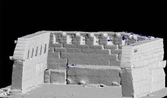 Main Temple PolyWork view of Scanner Data 2009